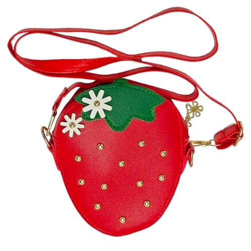 OAOSDH 1 Stück Erdbeer -Styling -Tasche, Niedliche Kreative Tasche, Kinderbodentasche, Lustige Crossbody -Tasche, Mädchen -Kleidungszubehör. von OAOSDH