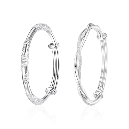 OAOSDH 2 Stück Frauenarmbänder, Einfache Und Vielseitige Armbänder, Elee Armbänder, Verstellbare Armbänder, Geschenkarmbänder. von OAOSDH