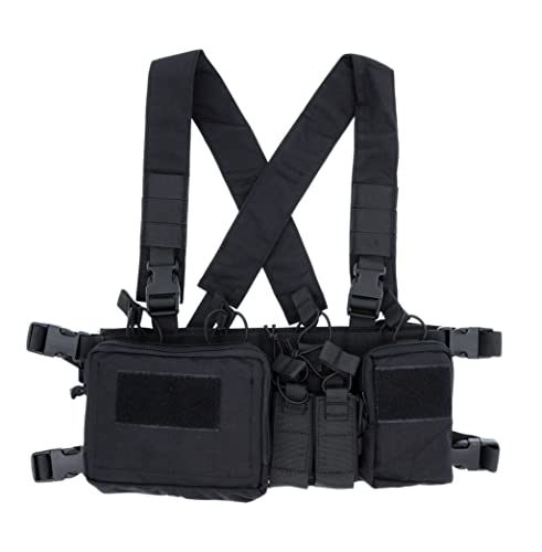 OAREA Taktische Brustweste Rig Assault 500D Molle Taktische Weste mit mehreren Taschen von OAREA