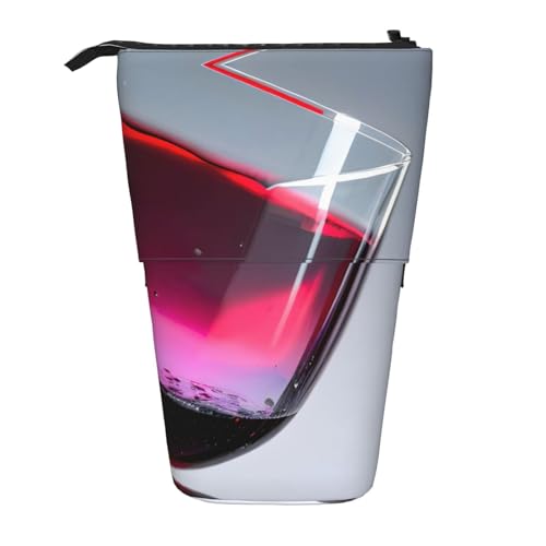 Rotweinflasche Glas Vertikal einziehbar Federmäppchen Organizer Box Weihnachten Urlaub Neujahr Büro Tasche von OAROK