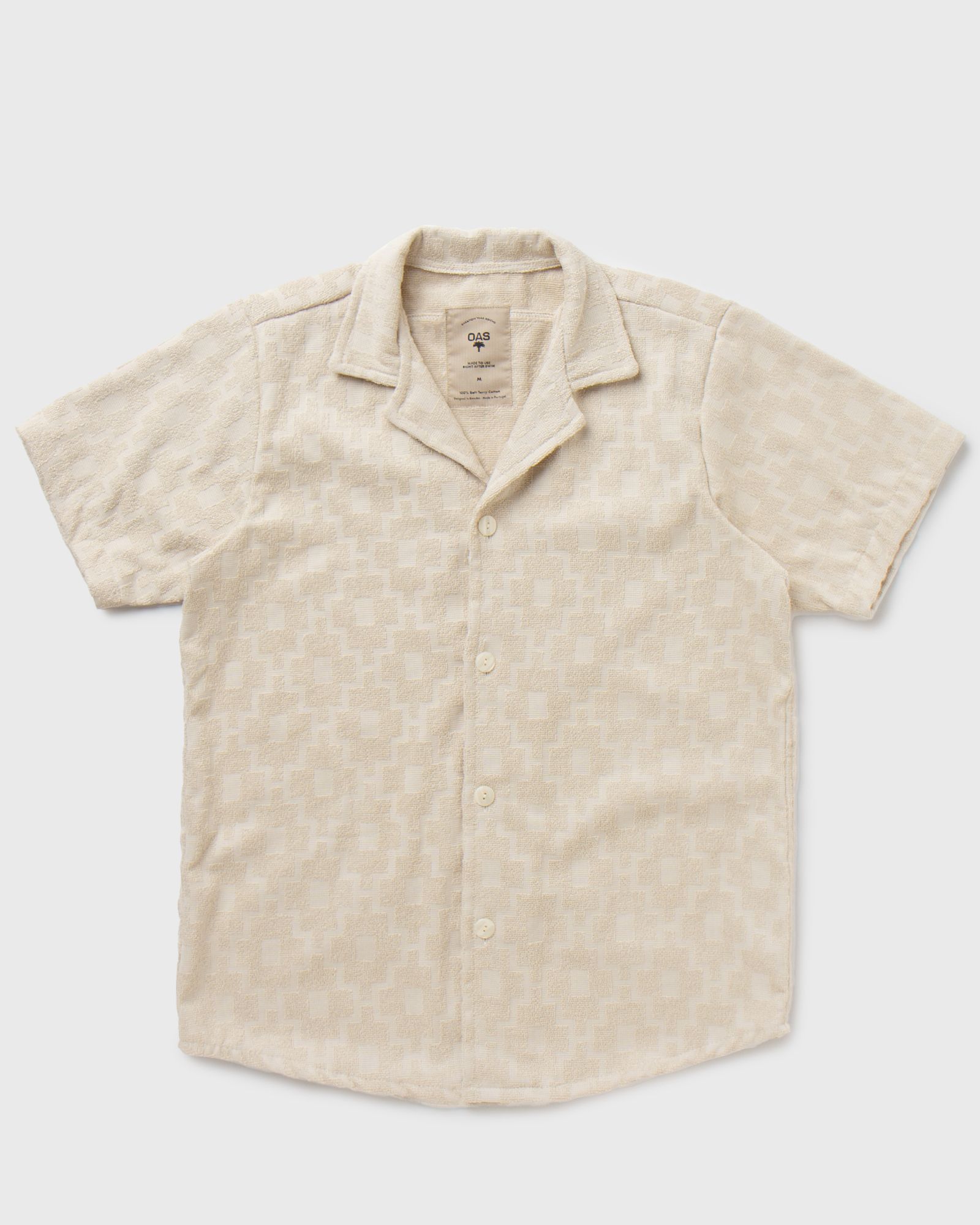 OAS Beige Machu Cuba Terry Shirt men Shortsleeves beige in Größe:L von OAS