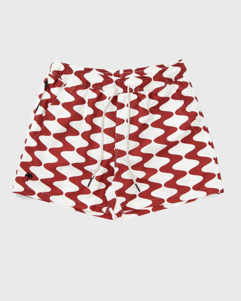 OAS Big Lauda Swim Shorts men Swimwear red|white in Größe:S von OAS