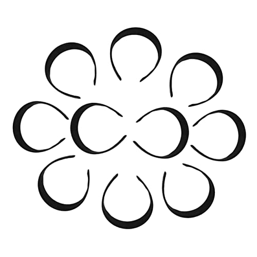 10 Stück Teiliges Breiter Haarschmuck für Damen Handgemachte Elastische Haarbänder für Fitness und Hochzeiten für Langlebig von OATIPHO