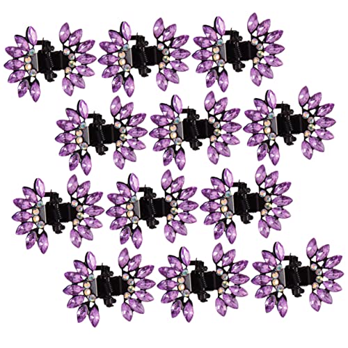 OATIPHO 12 Stück Kleiner Haarklammern Glitzernde Schmetterlings Haarspangen für Dünnes Haar Haarklammern für Mädchen Rutschfestes Design Kleines Haaraccessoire von OATIPHO