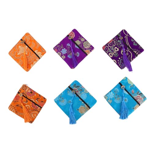 OATIPHO 12stücke Münzbörse Geldbörse Segensgeldbörse Chinesischer Stil Kredithalter Für Damen Mit Großem Fassungsvermögen Und Sicherer Aufbewahrung von OATIPHO