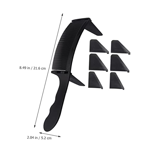 1Satz Professionelles Haarkammset für Männer Friseurkamm mit Gebogenem Design und Haarschneidehilfe für Präzises Styling und Flache Frisuren Leicht und Tragbar von OATIPHO