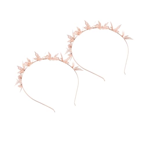 2 Stück Gold Haarkränze für Metallische Haarreifen mit Design für Partys und Festliche Anlässe Leicht und Langlebig von OATIPHO