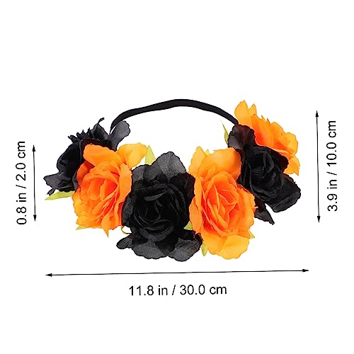 2 Stück Haarreifen für Damen Elastische Haarschmuck Accessoires für Halloween Hochzeiten und Feste Handgefertigt und Bequem für Allergiker von OATIPHO