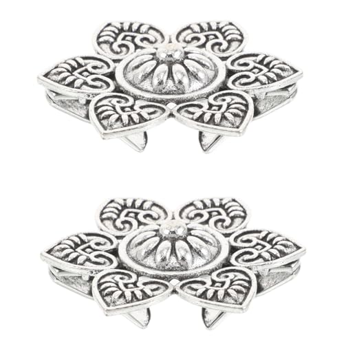 2 Stück Schalbrosche Pullover-schal-clips Für Frauen Kleiderklammern Frauen Schal Clips Kleiderschal-clips Blumen-hemd-clips Pulloververschlüsse Schalklammern Silber Zinklegierung 2 Stück Schalbrosche Pullover-schal-clips Für Frauen Kleiderklammern Frauen Schal Clips Kleiderschal-clips Blumen-hemd-clips Pulloververschlüsse Schalklammern Silber Zinklegierung von OATIPHO
