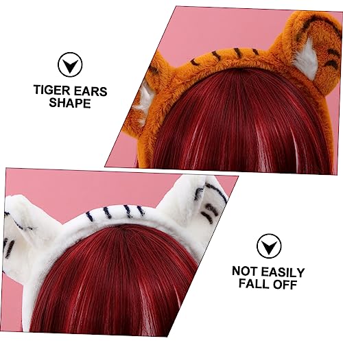2Stücke Tiger Haarreifen Dekorative Cartoon Haarbänder für Partys und Rollenspiele Flauschiger Kopfschmuck für Damen 2Stücke Tiger Haarreifen Dekorative Cartoon Haarbänder für Partys und Rollenspiele Flauschiger Kopfschmuck für Damen von OATIPHO
