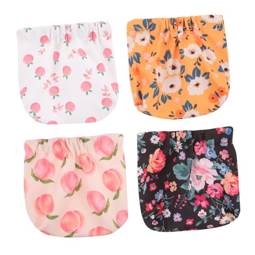 4 Stück Kleine Kosmetiktaschen für Damen Make Up Beutel mit Automatischem Verschluss für Lippenstifte Münzen und Reisebedarf Leicht und Robust von OATIPHO