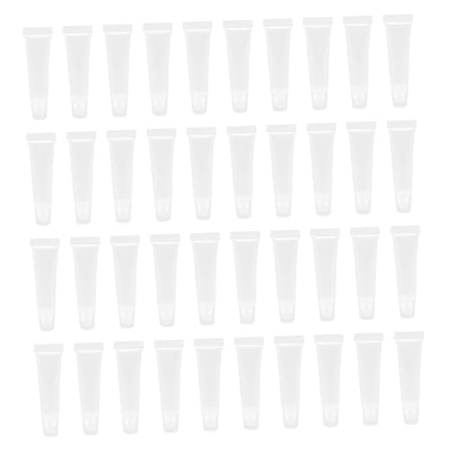 40 Stück Nachfüllbare Lip Gloss Transparente Lippenbalsam Behälter für Diy Kosmetik für Lippenpflege und Körperlotion Soft Tubes Leckgeschützt von OATIPHO
