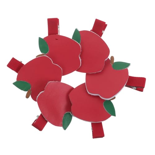 6 Apfel Haarspangen Weihnachts Haarspangen Mit Roten Äpfeln Kleine Süße Haarnadeln Mit Früchten Cosplay Requisite Für Frauen Teenager Mädchen Partys Schule Outdoor von OATIPHO