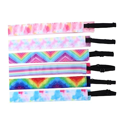 6 Stück Elastische Damen Stirnbänder Verstellbare Rutschfeste Sport und Yoga Haarbänder für Täglichen Gebrauch und Fitnessaktivitäten 6 Stück Elastische Damen Stirnbänder Verstellbare Rutschfeste Sport und Yoga Haarbänder für Täglichen Gebrauch und Fitnessaktivitäten von OATIPHO