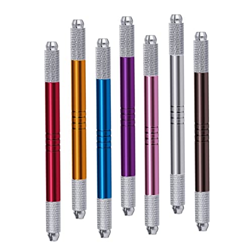 7 Stück Teiliges Dual Ended Augenbrauenstift Professioneller Microblading Stift für Natürliche Augenbrauenfarbe Tragbar für Beauty Profis von OATIPHO