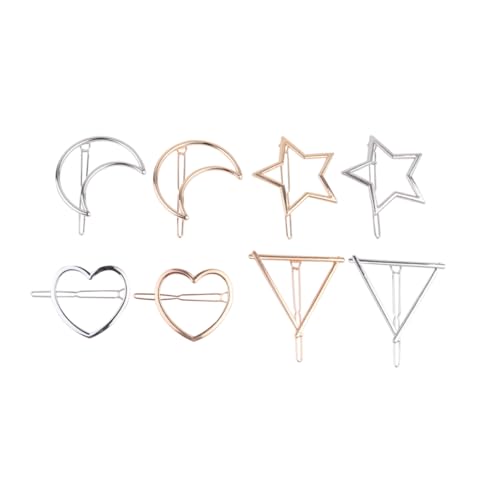 8 Stück Teiliges Geometrische Haarklammern für Damen Stern und Haarspangen Eleganter Haarschmuck für Hochzeiten und Besondere Anlässe Stilvolle Haaraccessoires von OATIPHO