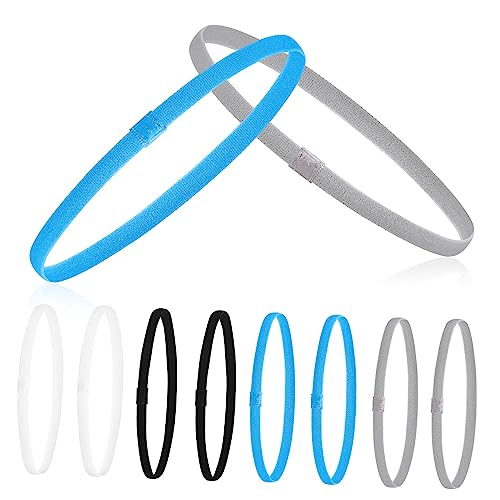 OATIPHO 8stücke Sportstirnband Für Frauen Jogging Stirnband Dünnes Kopfband Fitness Stirnband Athletik Sport Für Damen Haartraining von OATIPHO