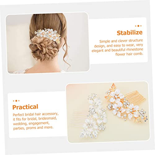 Braut Haarkamm mit Glitzersteinen Eleganter Haarschmuck für Hochzeiten Brautschmuck für Verlobungsfeiern Tanzpartys und Alltägliche Anlässe von OATIPHO