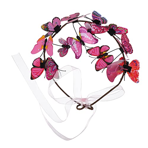 Butterflies Garland Haarband für Romantisches Leichtes Haarschmuck Accessoire für Hochzeiten und Fotoshootings Design für Damen von OATIPHO