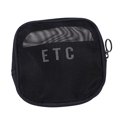Cube Wash Bag Nylon Kosmetiktasche für Unterwäsche und Make Up Netz Organizer für Reisen Schwarz mit Reißverschluss Leicht und Langlebig für Ordnung und Sauberkeit von OATIPHO