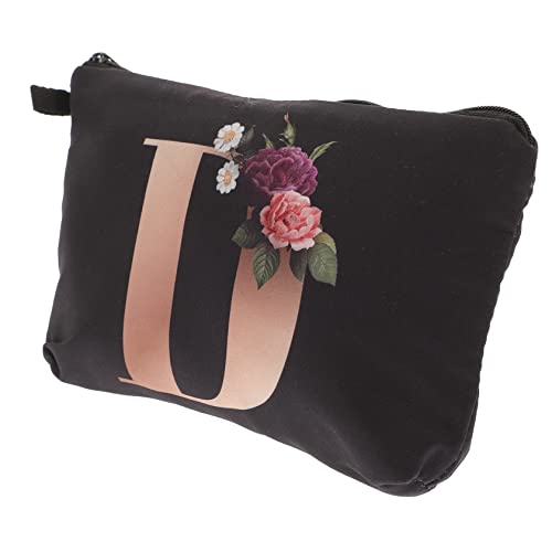 Handliche Kosmetiktasche mit Buchstabenprint Makeup Reißverschlusstasche für Damen für Reisen und Toilettenartikel Kompakte Stilvolles Design Praktische Aufbewahrung Handliche Kosmetiktasche mit Buchstabenprint Makeup Reißverschlusstasche für Damen für Reisen und Toilettenartikel Kompakte Stilvolles Design Praktische Aufbewahrung von OATIPHO