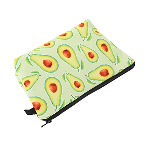 OATIPHO Avocado Kosmetiktasche Große Kapazität Tragbare Kulturbeutel für Damen Polyester Stylisches Design für Reisen und Aufbewahrung von OATIPHO