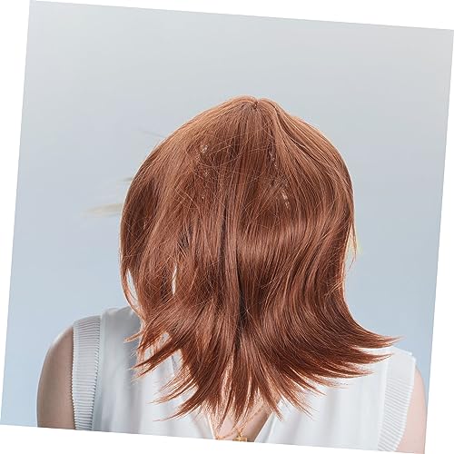 Kurze Perücke für Damen Gerade Synthetische Haarperücke Cosplay Perücke Leicht und Bequem für Partys und Tägliches Vielseitig Einsetzbar für Verschiedene Anlässe von OATIPHO