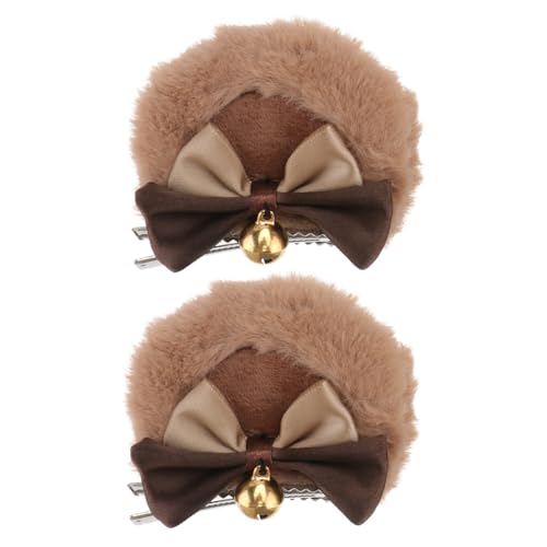 OATIPHO Plüsch-haarnadel-dekor Mit Bärenohren Dekorative Haarspange Für Cosplay Und Kostümpartys Schöne Haar-accessoires Für Mädchen von OATIPHO