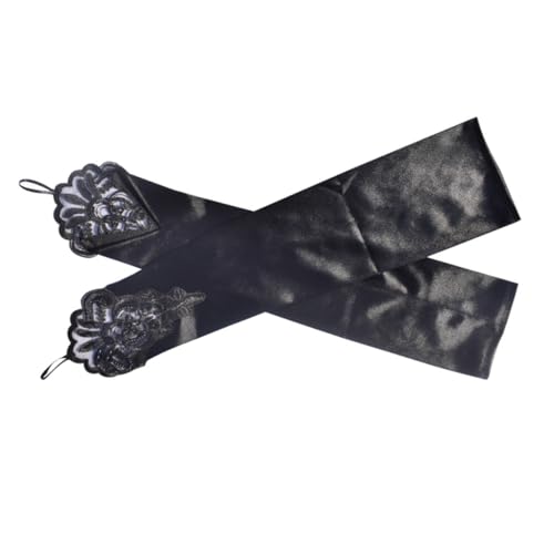 OATIPHO 1paar Retro Satin Damen Handschuhe Mit Fingerschlitzen Elegante Lange Partyeleganz Für Hochzeiten Und Feste Für Festliche Anlässe von OATIPHO