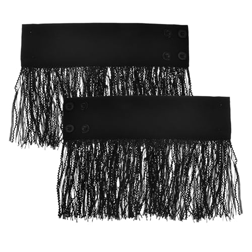 OATIPHO 1 Paar Fake-ärmel Aus Spitze Abnehmbare Puffärmel Falsche Ärmel Aus Rüschenspitze Spitzenarmband Handgelenkmanschetten Spitzenhandschuhe Gefälschte Ärmel Polyester Black von OATIPHO