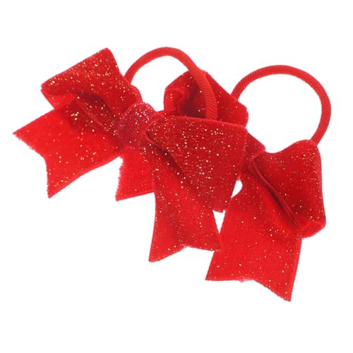 OATIPHO Bowknot Haargummis Mit Schleife Weiche Haarseile Elastische Haarbänder Für Mädchen Pferdeschwanzhalter Ohne Verletzungen von OATIPHO