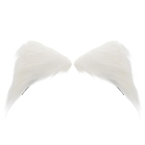 OATIPHO 1 Paar Katzenohren Haarclips für Mädchen Plüsch Haarschmuck für Cosplay Halloween und Fotografie Hautfreundlich und Langlebig Niedliches Design für Kostümpartys von OATIPHO