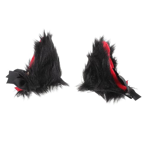OATIPHO Katzenohren Haarspangen Plüsch Haarclip Für Cosplay Mädchen Niedliche Katzenohr Haarnadel Mit Anklips Funktion Haarzubehör Für Tierkostüme Und Partys von OATIPHO