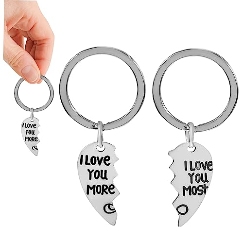 OATIPHO 1paar Herz Puzzle Schlüsselanhänger i Für Schlüsselringe Romantisches Für Jahrestag Valentinstag Ehemann Ehefrau von OATIPHO