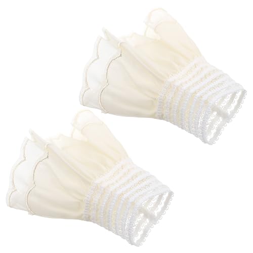 OATIPHO 1paar Abnehmbare Spitzen-manschetten Für Damen Elegante Gestickte Handgelenk-manschetten Vielseitige False Sleeves Für Stilvolle Outfits Für Besondere Anlässe von OATIPHO