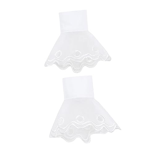 OATIPHO 1paar Chiffon Handgelenk Manschette Falsche Spitze Cuffs Für Damen Dekorative Ärmelaufsätze Für Hochzeit Party Und Alltagskleidung Vielseitig Und Stilvoll von OATIPHO