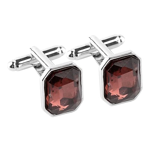 OATIPHO 1 Paar Mode-Diamant-Manschettenknöpfe Arm trendige Accessoires binden Krawatten einstellbar cuffups manschettenknopf Kostüm Manschettenknöpfe Kleiderärmelknopf Strasssteine von OATIPHO
