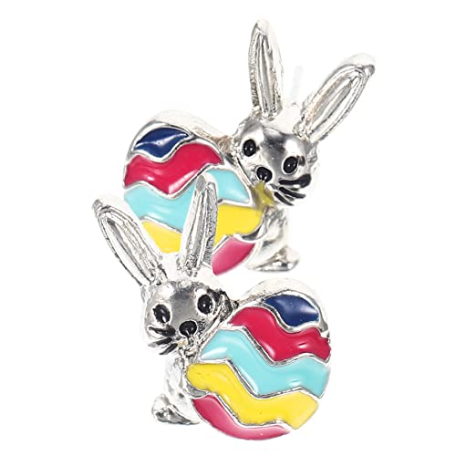 OATIPHO 1 Paar Ohrringe für Damen Niedliche Bunny Eierschmuck für Osterfeier als für Mädchen und Frauen Passend zu Verschiedenen Outfits von OATIPHO