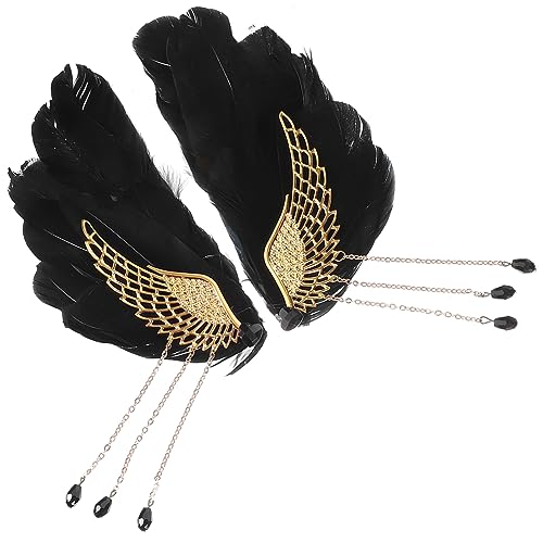 OATIPHO 1 Paar Plume Haarspangen für Damen Haarklammern im Festival Design Wiederverwendbar und Bequem für Hochzeiten und Besondere Anlässe aus Hochwertigem und Legierungsmaterial von OATIPHO