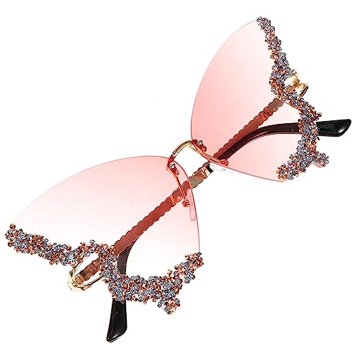 OATIPHO 1 Paar Schmetterlings- Lustige Für Männer Blöde Trendy Spaß Gläser Strandparty- Partybrille Polarisierte Funky Metall von OATIPHO