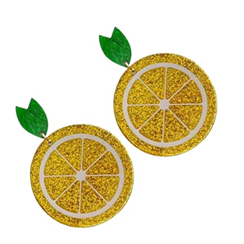 OATIPHO 1paar Edelstein Zitronen Ohrringe Kreative Dangle Ohrstecker Für Frauen Frucht Schmuck Leichte Und Hautfreundliche Ohrhänger Für Jeden Anlass von OATIPHO