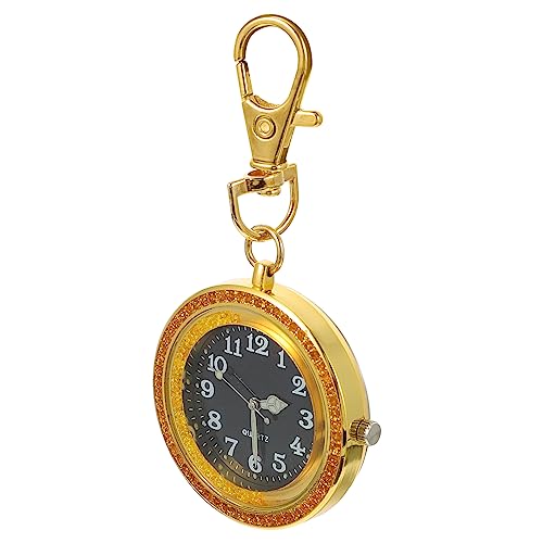 OATIPHO 1 STK Taschenuhr Handy-Display-Kratzer-entferner S Uhr Für Infektion Beobachten Uhrkette Zweite Uhr Mit Sekundenzeiger Polyuhr Reversuhr Clip-Uhr Elektronisch Strasssteine Golden von OATIPHO