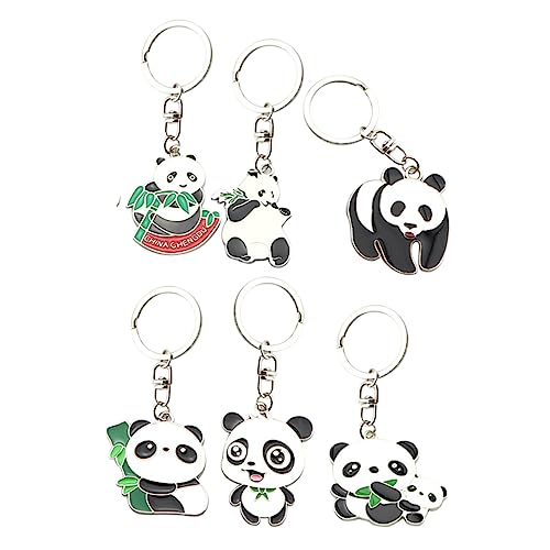 OATIPHO Panda Anhänger Schlüsselanhänger Pandan-Form Metall Schlüsselanhänger Für Tasche Rucksack Schlüssel Kreative Geschenkidee von OATIPHO