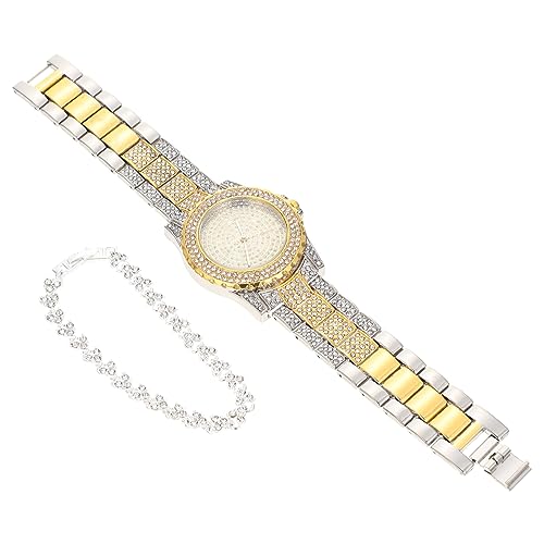 OATIPHO 1satz Damen Uhr Und Armband Mit Strasssteinen Verstellbar Und Leicht Stilvoll Für Jeden Anlass Perfektes Für Besondere Anlässe von OATIPHO