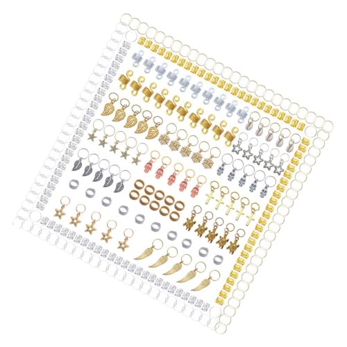 OATIPHO 1 Satz Dreadlocks Set Haarschmuck für Zöpfe Perlen und Haarklammern Teiliges DIY Haartubenset für Street Photography und Festlichkeiten von OATIPHO