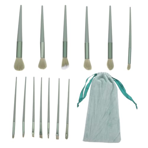OATIPHO 1 Satz Make-up-Pinsel-Set erröten Wangen Mischen Abdeckung Gesicht Etiketten Stiftung Anzüge Rougepinsel Frauen Make-up Professional loses Pulver kreatives Make-up Kunstfaser Grün von OATIPHO