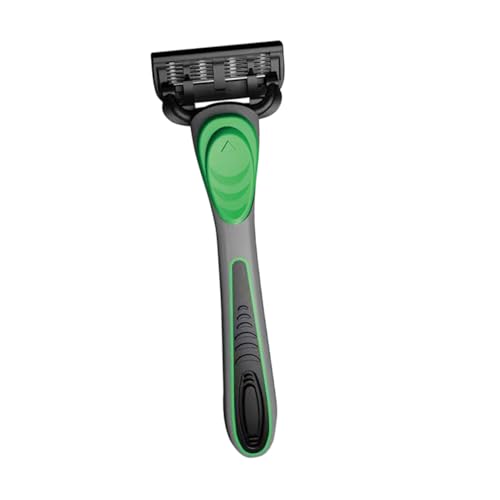 OATIPHO 1 Satz Manuelles Sicherheitsrasiererset für Herren Lagiger Rasierer mit Austauschbarem Kopf und Ergonomischem Gummigriff für Gesicht und Körperrasur Grooming Tool von OATIPHO