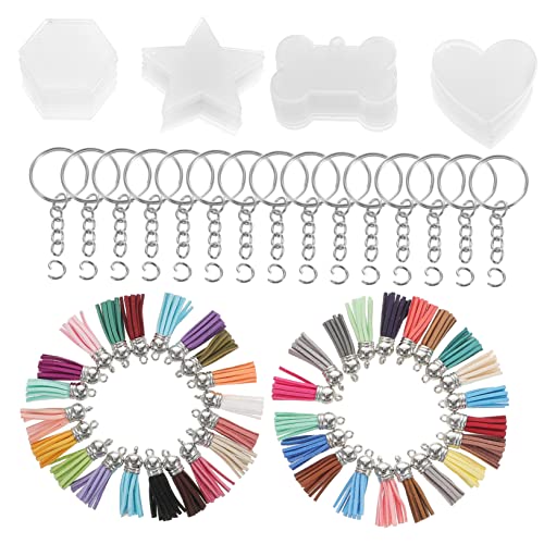 OATIPHO 1 Satz Schlüsselanhänger aus Acryl Ring Schlüsselanhänger-Rohlinge in Loser Schüttung Halter Karte Kette bastelzeug handwerkskunst Leere Schlüsselanhänger leerer Schlüsselanhänger von OATIPHO
