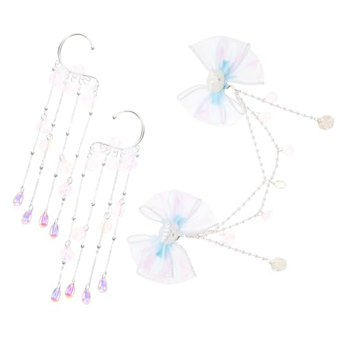 OATIPHO 1 Satz Stirnkettenhaarclip Meerjungfrau-prinzessin-haarnadel Meerjungfrau Haarschleife Meerjungfrau Haarschmuck Meerjungfrau Bogen Legierung Blue von OATIPHO