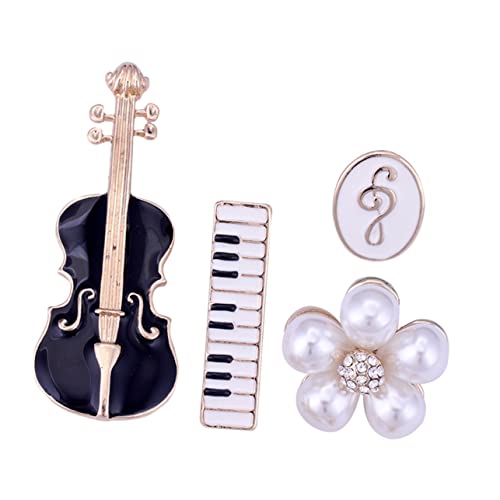 OATIPHO 4-teiliges Broschenset Für Damen Sari-anstecknadel Kragennadel Anstecknadel Für Violine von OATIPHO